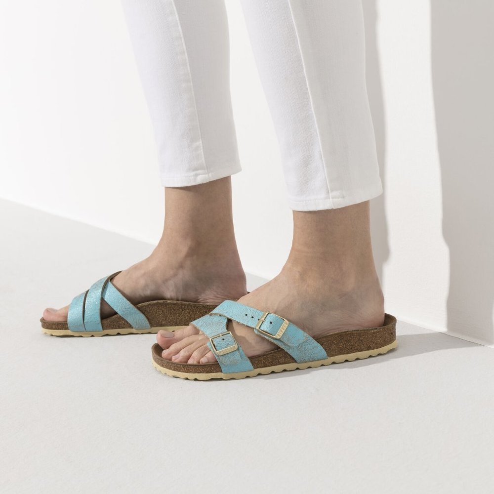 NEW Birkenstock Yao Balance Suede Leather Sandals